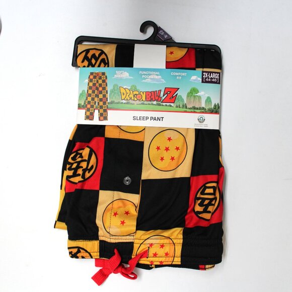 NWT Men's 2XL 44 - 46 Dragonball Z Graphic Sleep Pants With Pockets - Picture 2 of 9